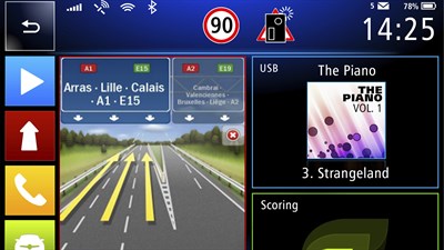 Guidage avancé sur voie - Renault Easy Connect