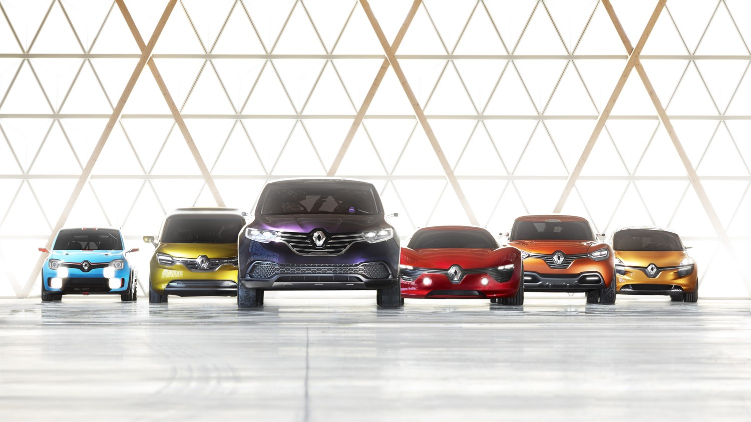 Renault - gamme concept-cars - vue de face