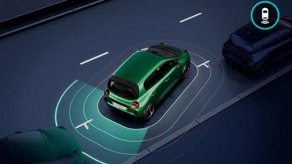 front, rear and side park assist - Renault Twingo E-Tech electric