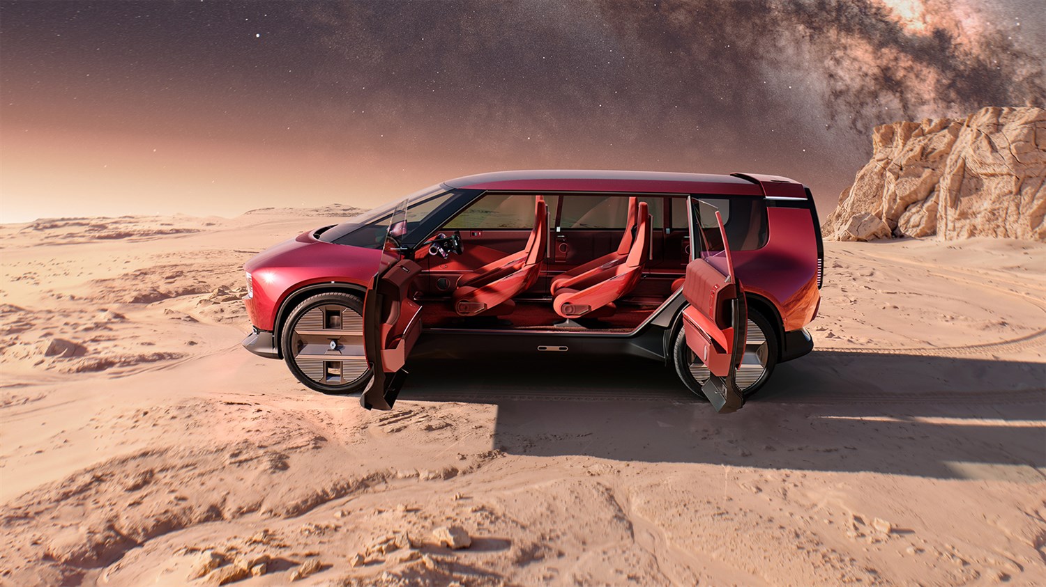 Renault E-Space Concept - espace accueillant pensé pour le partage