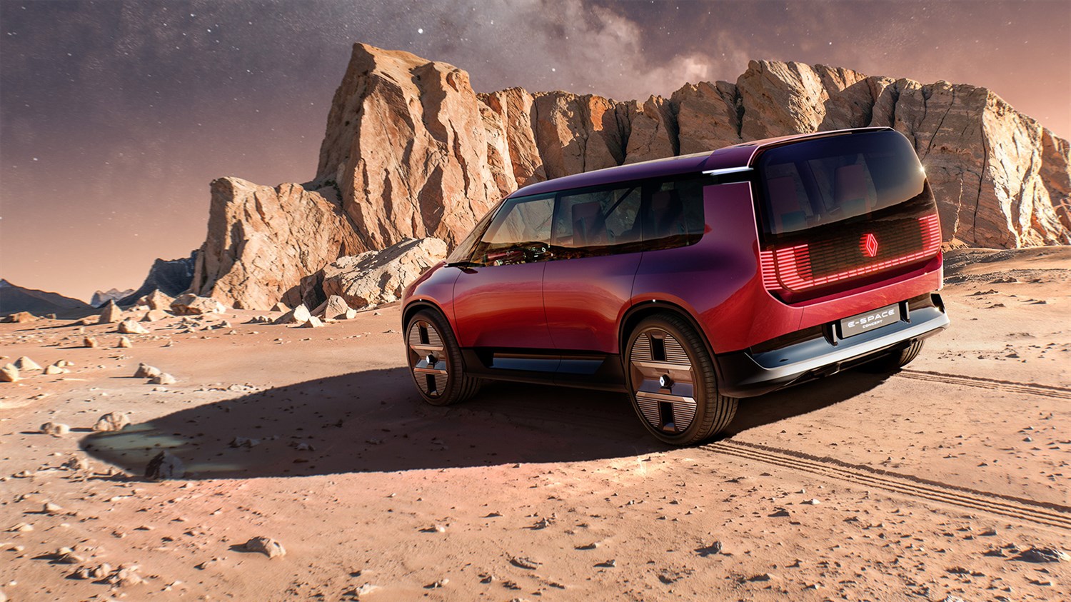 Renault E-Space Concept - cabine monolithique, surfaces lisses